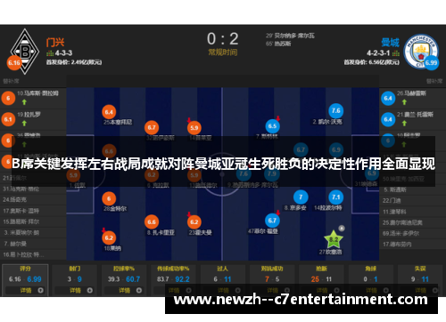 B席关键发挥左右战局成就对阵曼城亚冠生死胜负的决定性作用全面显现